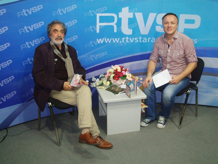Rade Radivojević u studiju TV Stara Pazova